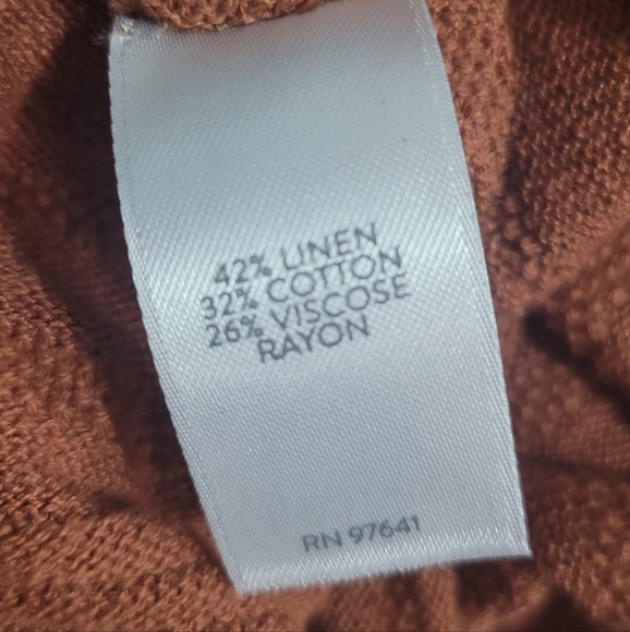 J Jill Bundle Terracotta Knit Top  Orange and Open Shoulder Top - Picture 12 of 14